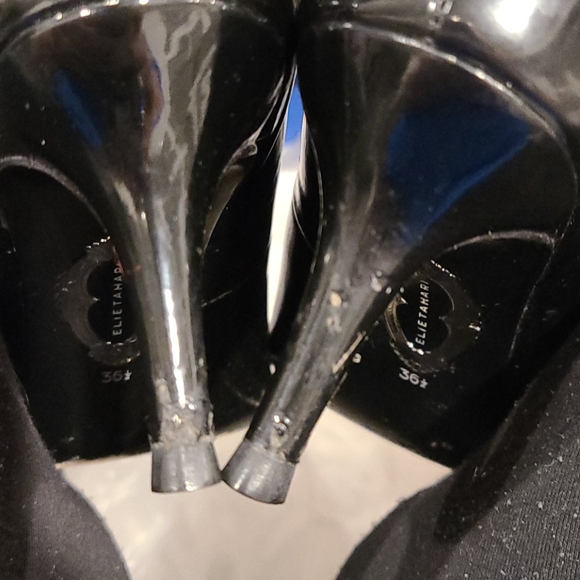 Elie Tahari blk patent leather pumps - Picture 10 of 12